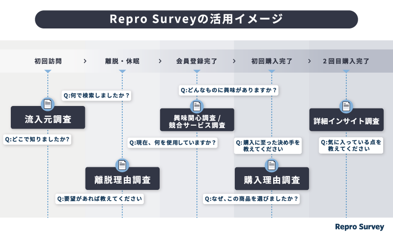「Repro Survey」活用イメージ
